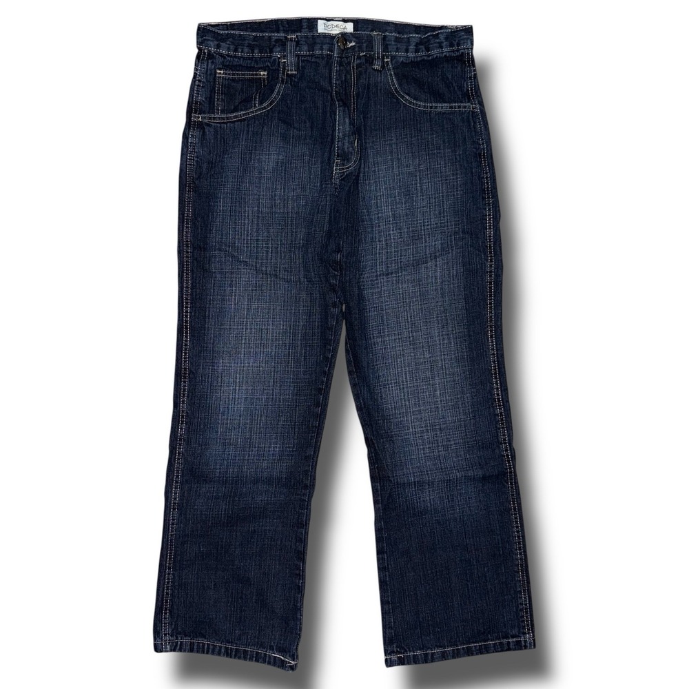 Vintage‎ DODECA Baggy Jeans Men 34x32 Washed Denim Y2K Loose Wide Leg